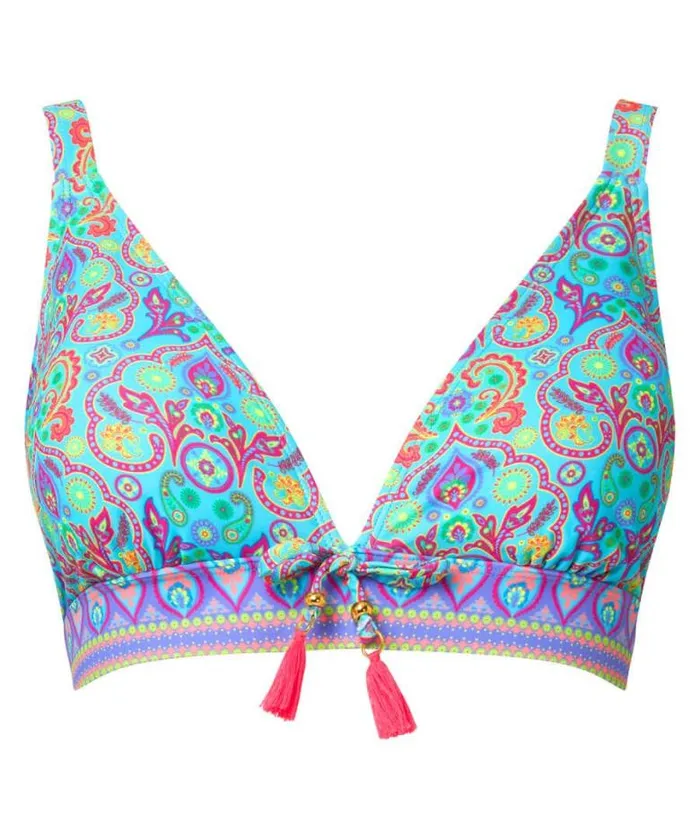 Joe Browns Swimwear Women Paradise Cove Bikini Top Blue Multi Joe Browns Swimwear Women Paradise Cove Bikini Top Blue Multi