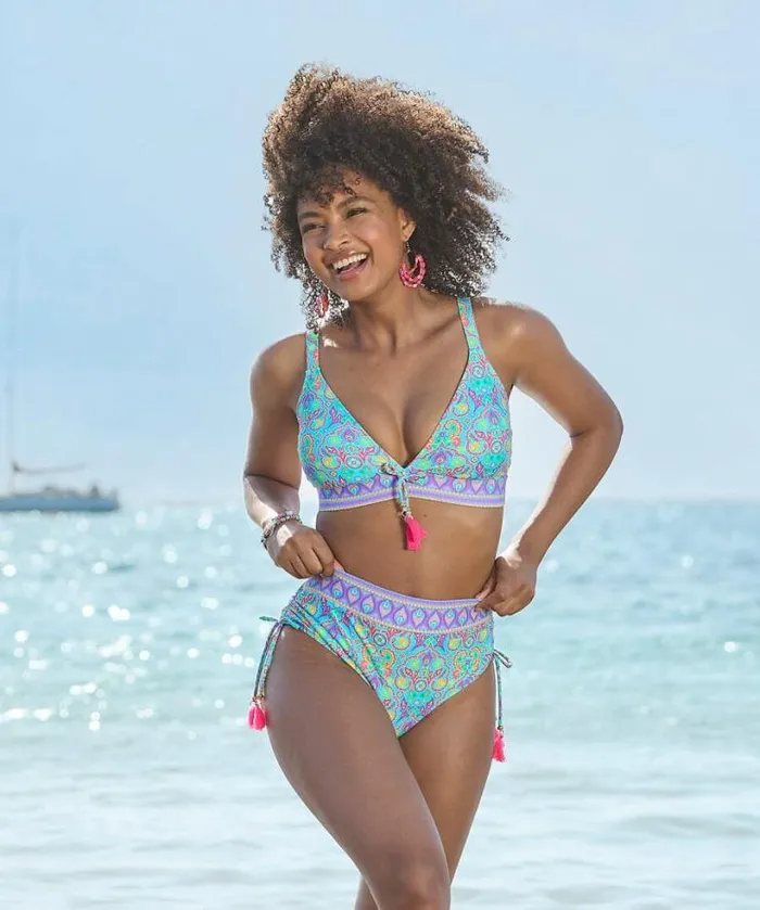 Joe Browns Swimwear Women Paradise Cove Bikini Top Blue Multi Joe Browns Swimwear Women Paradise Cove Bikini Top Blue Multi