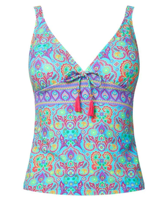 Joe Browns Swimwear Women Paradise Cove Tankini Blue Multi Joe Browns Swimwear Women Paradise Cove Tankini Blue Multi