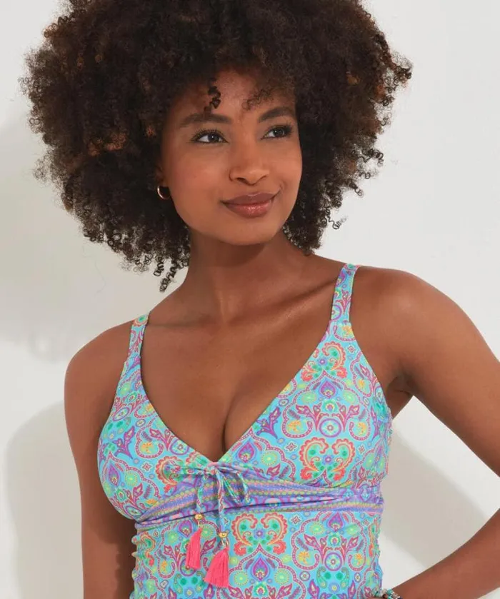 Joe Browns Swimwear Women Paradise Cove Tankini Blue Multi Joe Browns Swimwear Women Paradise Cove Tankini Blue Multi