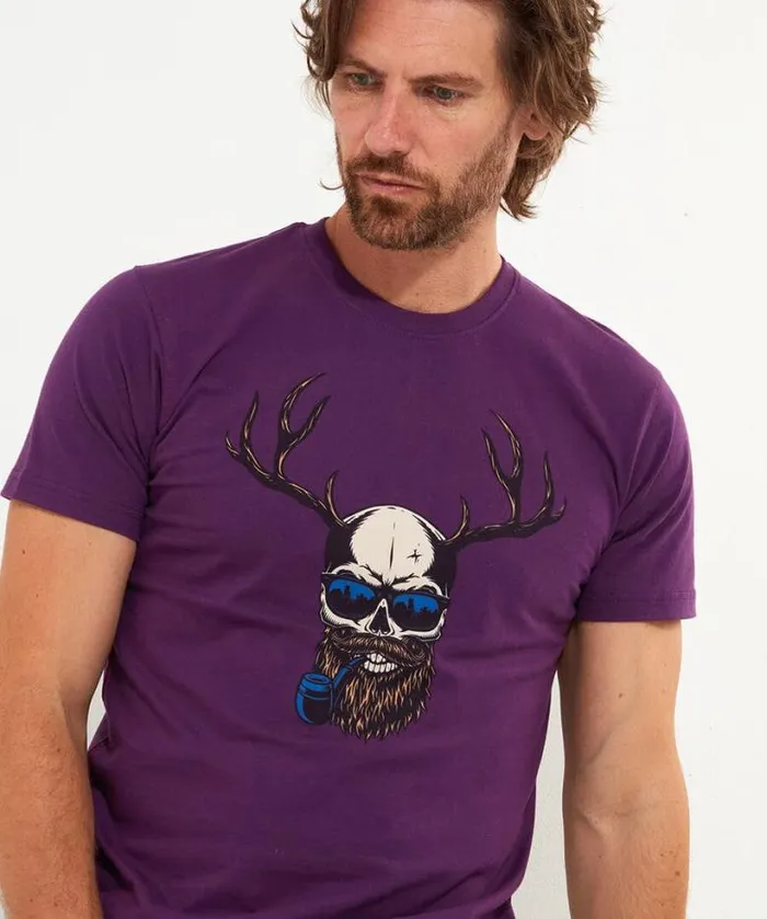 Joe Browns TShirts and Tops Men Keeping It Wild Tee Purple