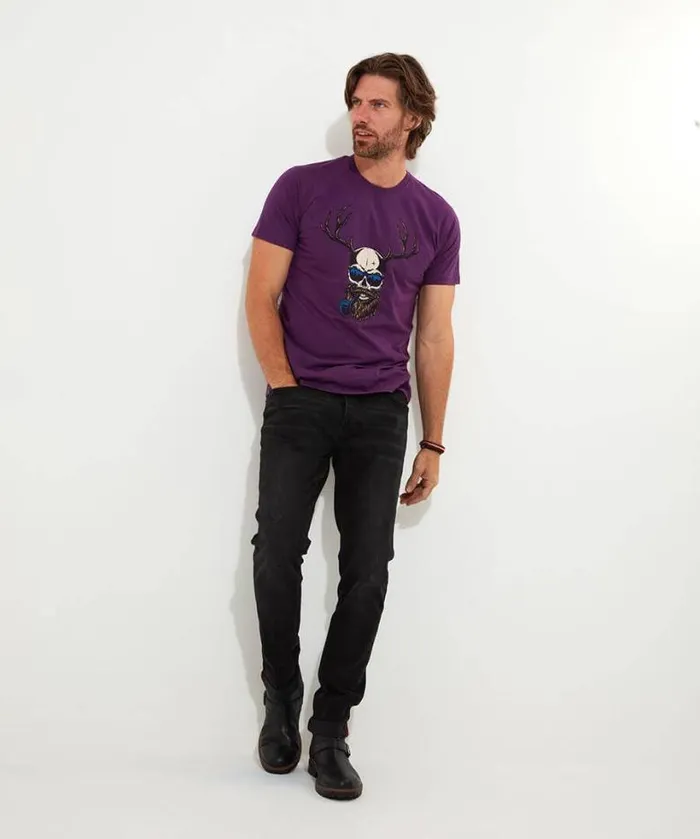 Joe Browns TShirts and Tops Men Keeping It Wild Tee Purple Joe Browns TShirts and Tops Men Keeping It Wild Tee Purple