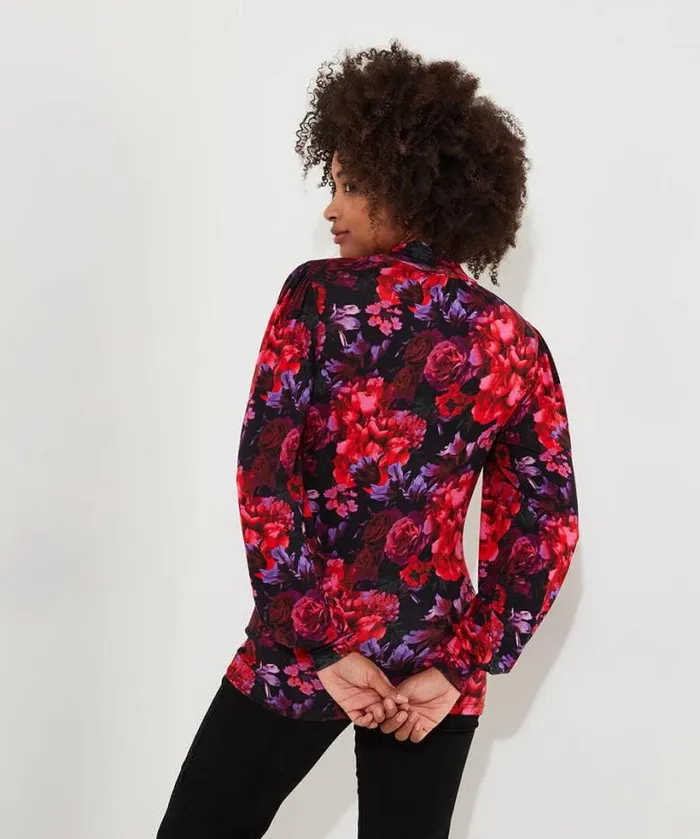 Joe Browns Tops Tunics and Blouses Women Romantic Florals Jersey Print Top Red Joe Browns Tops Tunics and Blouses Women Romantic Florals Jersey Print Top Red