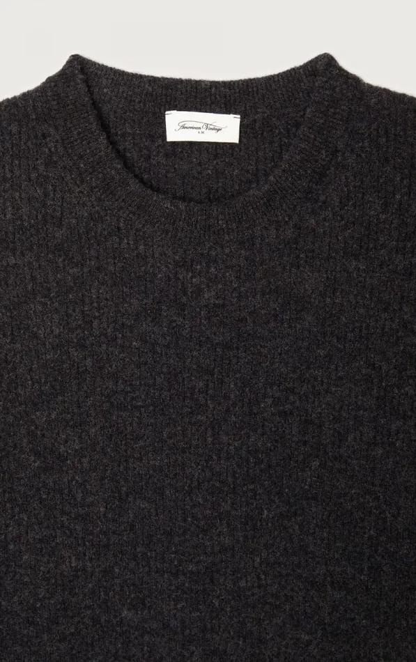 Jumper Raxow Charcoal Melange Women American Vintage Jumpers and Cardigans