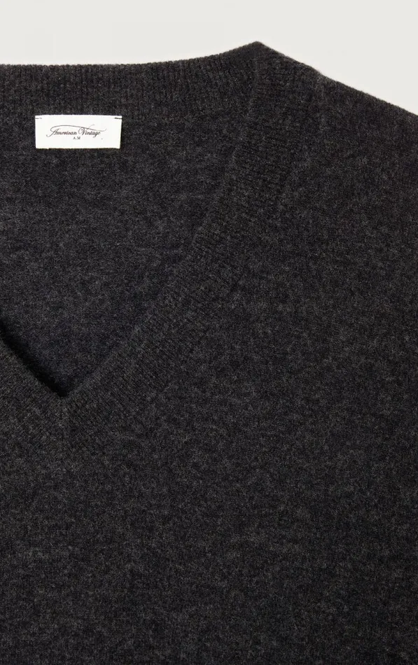 Jumper Raxow Charcoal Melange Women American Vintage Jumpers and Cardigans