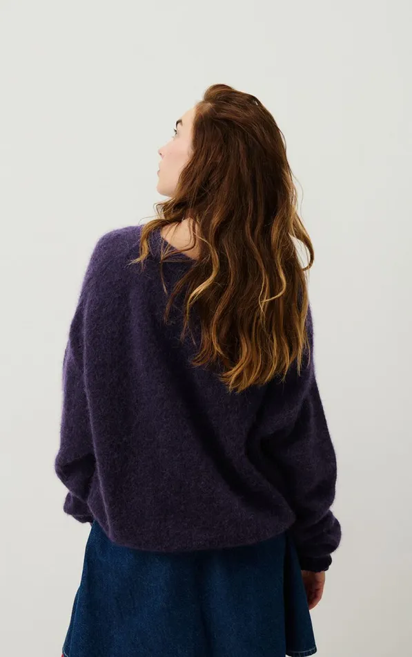 Jumper Vitow Abyss Black Melange Women American Vintage Jumpers and Cardigans Jumper Vitow Abyss Black Melange Women American Vintage Jumpers and Cardigans