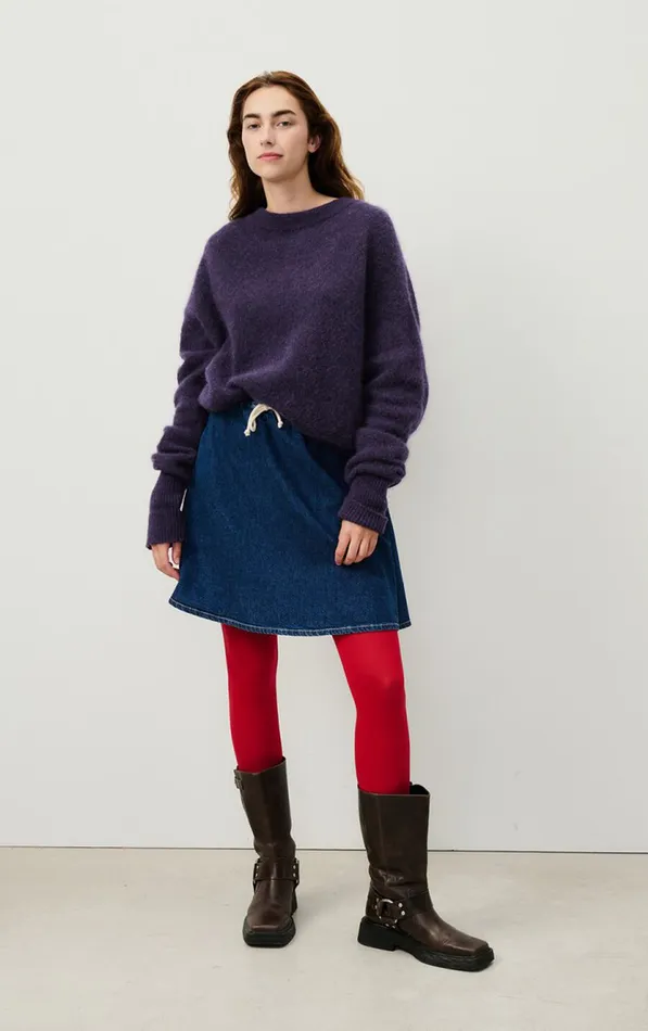 Jumper Vitow Abyss Black Melange Women American Vintage Jumpers and Cardigans Jumper Vitow Abyss Black Melange Women American Vintage Jumpers and Cardigans