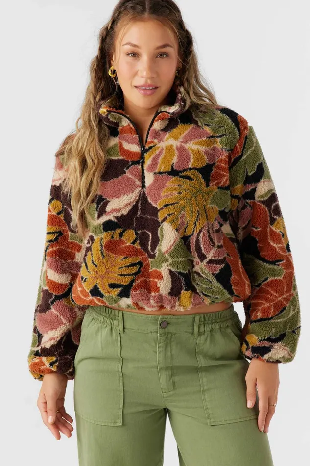 KACEY HIGH PILE FLEECE PULLOVER Multi Clr Women O039NEILL Clothing