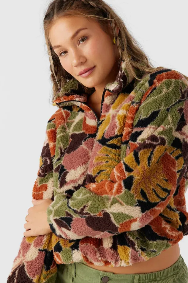KACEY HIGH PILE FLEECE PULLOVER Multi Clr Women O039NEILL Clothing