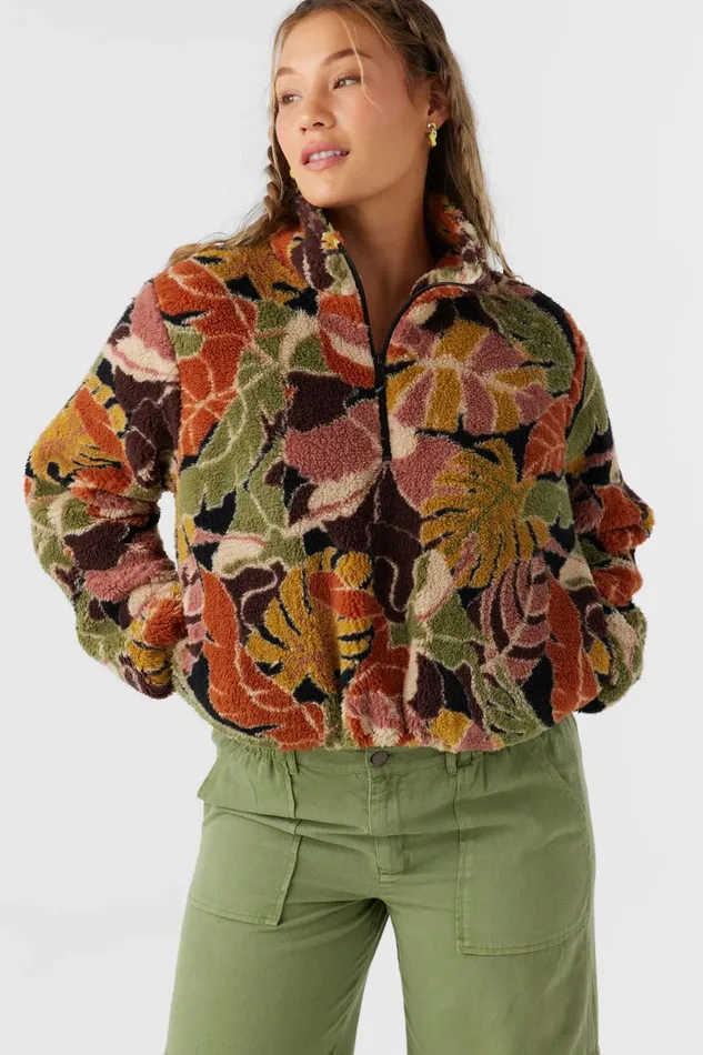 KACEY HIGH PILE FLEECE PULLOVER Multi Clr Women O039NEILL Clothing
