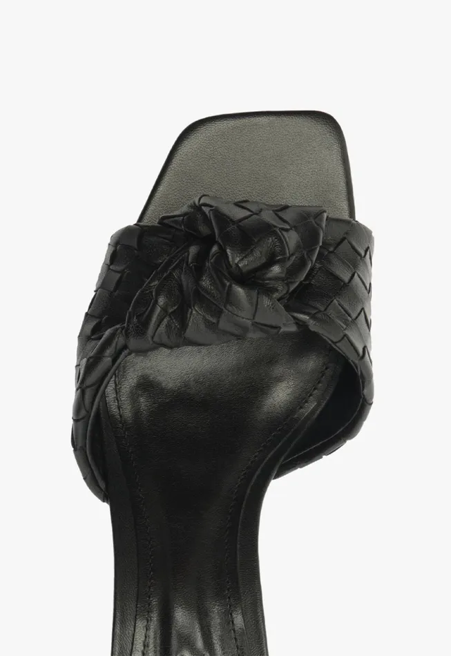 Kareena Knot Mule Sandal Black Women Schutz Shoes Mules