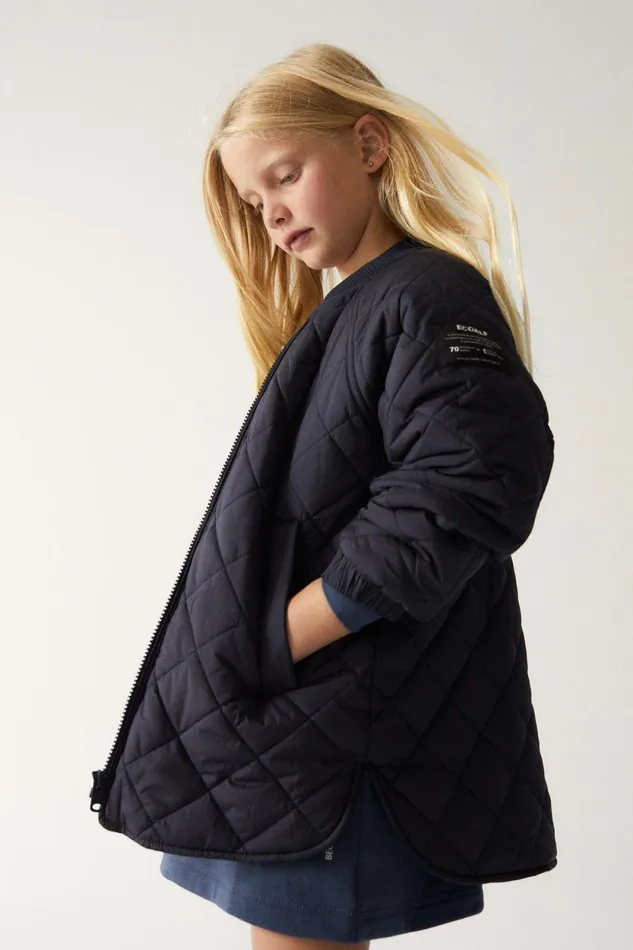 Kids Blue Eolia Jacket Ecoalf Coats And Jackets