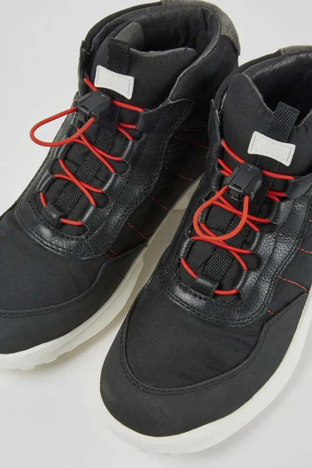 Kids CRCLR GORETEX Black Ankle Boots Camper Boots