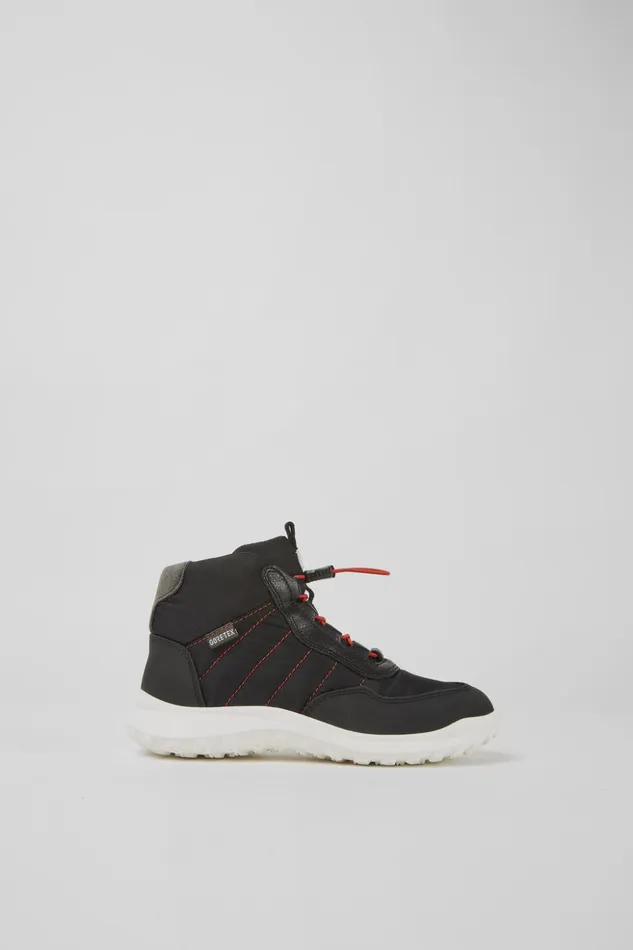 Kids CRCLR GORETEX Black Ankle Boots Camper Boots