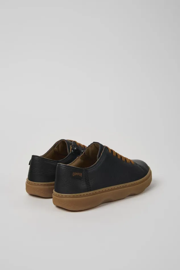 Kids Kiddo Black Leather Shoes For Kids Camper Casual Shoes Kids Kiddo Black Leather Shoes For Kids Camper Casual Shoes