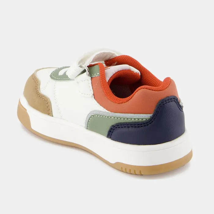 Kids Le Coq Sportif Baby And Toddler CHAUSSURES BB Shoes LCS COURT BREAKER INF Kids Optical Whiteorange