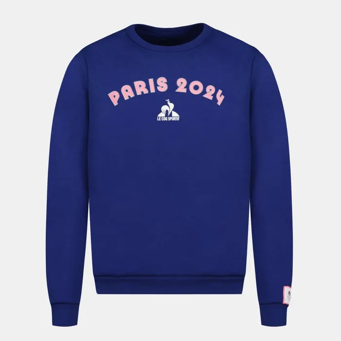 Kids Le Coq Sportif Sweatshirts And Hoodies Paris 2024 RoundNeck Sweatshirtshirt Kids