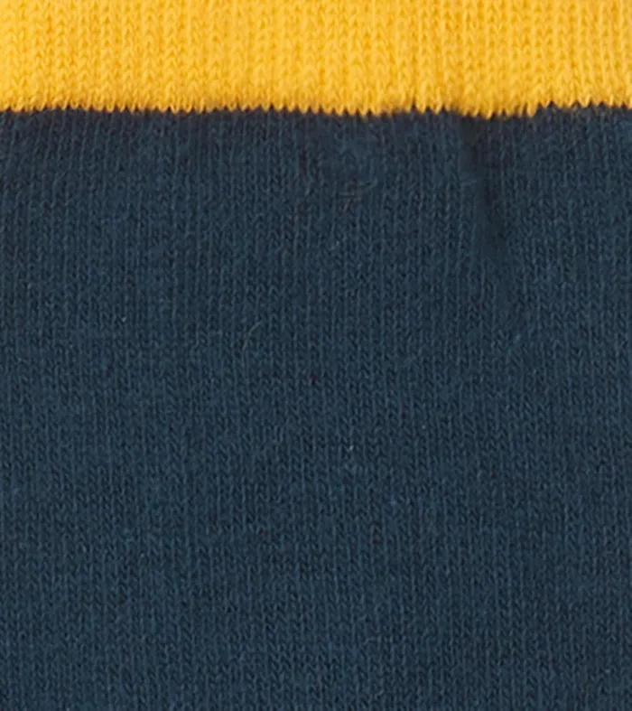 Kids Navy and Yellow Crew Socks Hatley