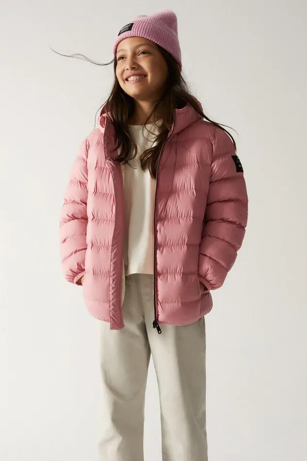 Kids Pink Asp Coat Ecoalf Coats And Jackets