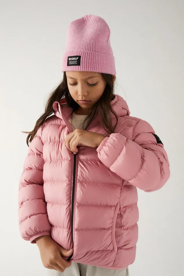 Kids Pink Asp Coat Ecoalf Coats And Jackets