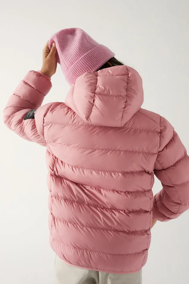 Kids Pink Asp Coat Ecoalf Coats And Jackets