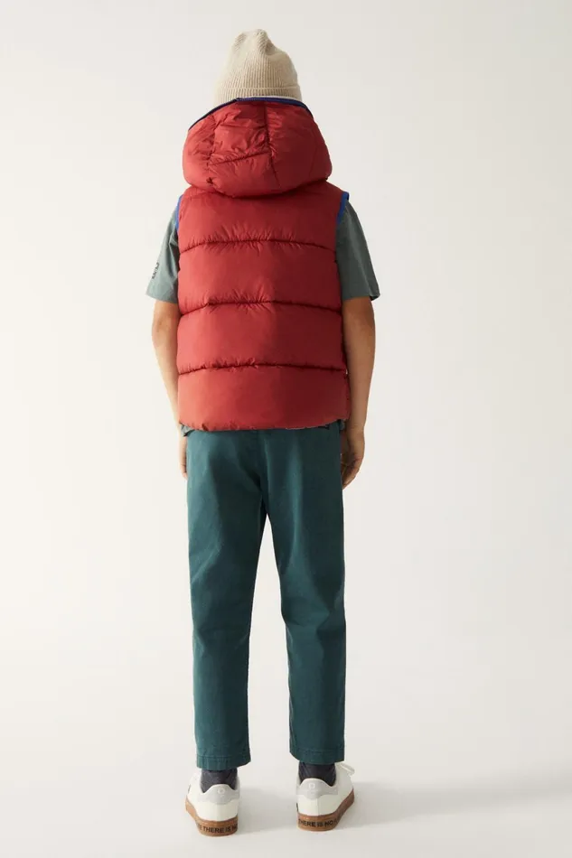 Kids Red Zippy Vest Ecoalf Coats And Jackets