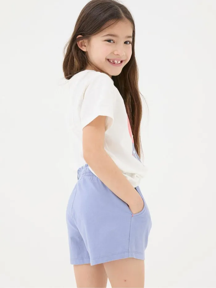 Kids Shorts Fat Face OrangeBlue Jersey Shorts 2 Pack
