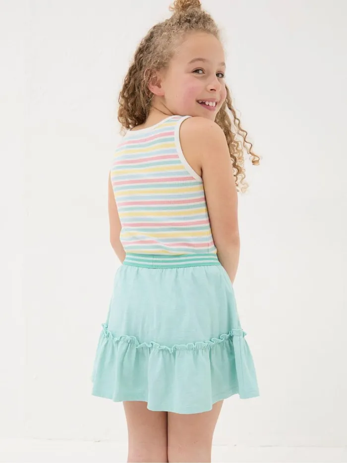 Kids Tops and TShirts Fat Face Pink Rib Vests 3 Pack