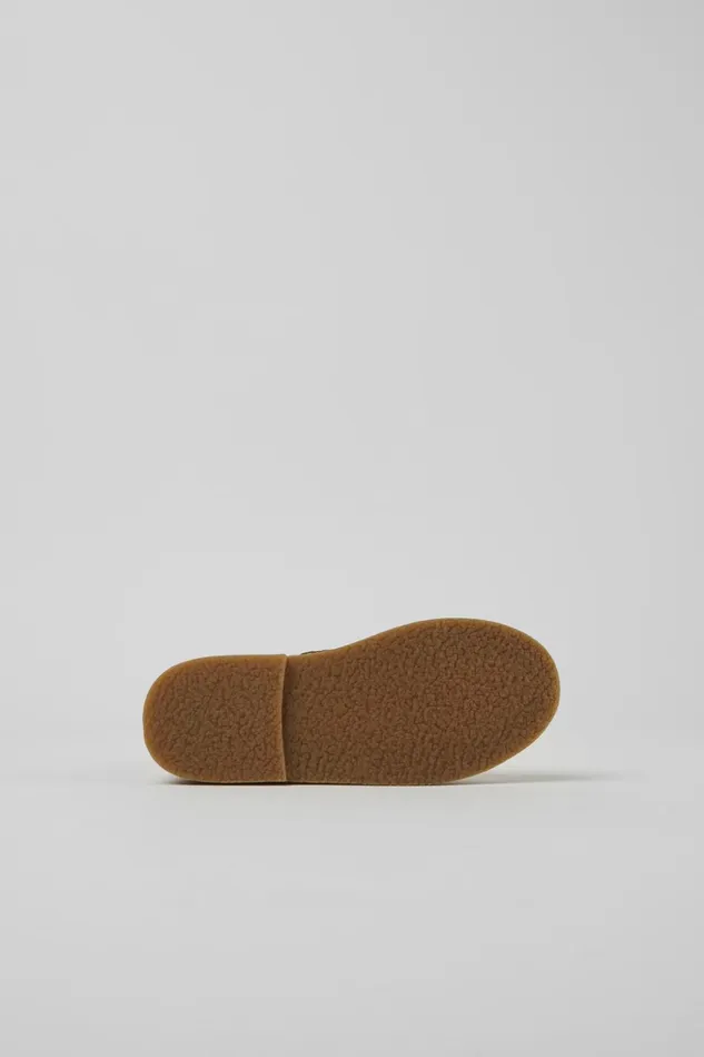 Kids Twins Brown Leather Zipup Boots Camper Boots Kids Twins Brown Leather Zipup Boots Camper Boots