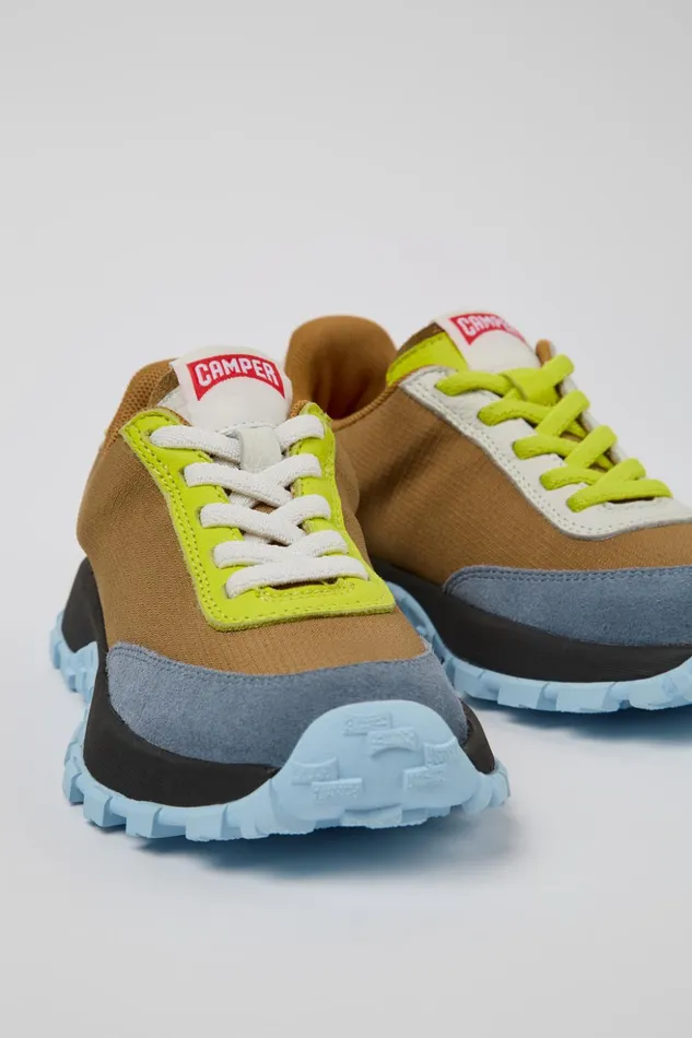 Kids Twins Multicolor Leather And Textile Sneaker For Kids Camper Sneakers