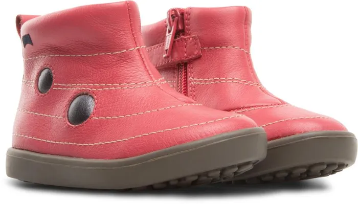 Kids Twins Pink TWINS Zip Ankle Boot For Girls Camper Boots
