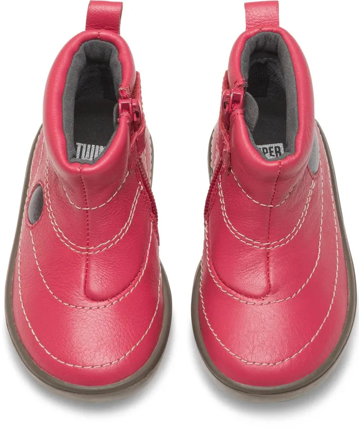 Kids Twins Pink TWINS Zip Ankle Boot For Girls Camper Boots Kids Twins Pink TWINS Zip Ankle Boot For Girls Camper Boots