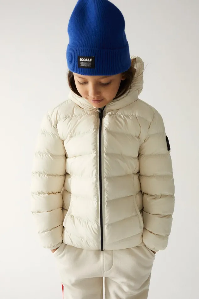 Kids White Asp Coat Ecoalf Coats And Jackets