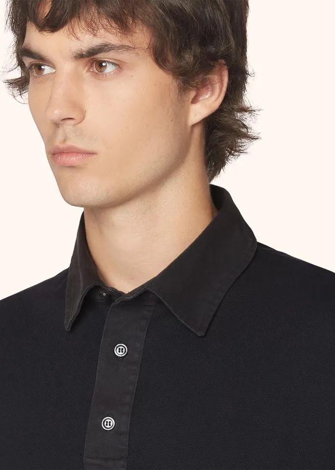 Kiton Polo And TShirts MONOCHROME JERSEY POLO SHIRT 8211 Men Kiton Polo And TShirts MONOCHROME JERSEY POLO SHIRT 8211 Men