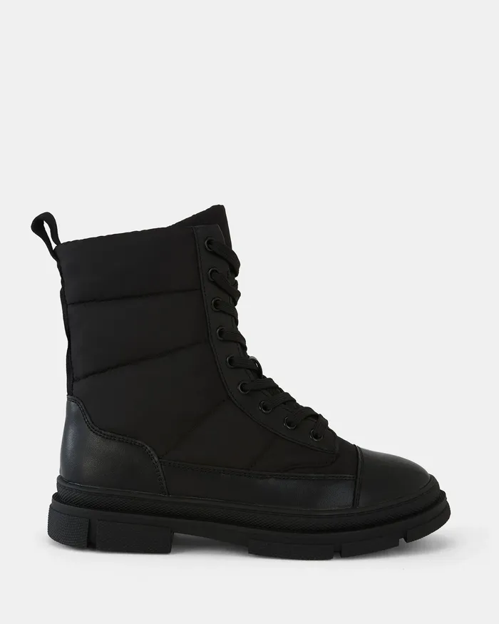 Lace Up Boots NOVO Shoes Women DIMITRI BLACK