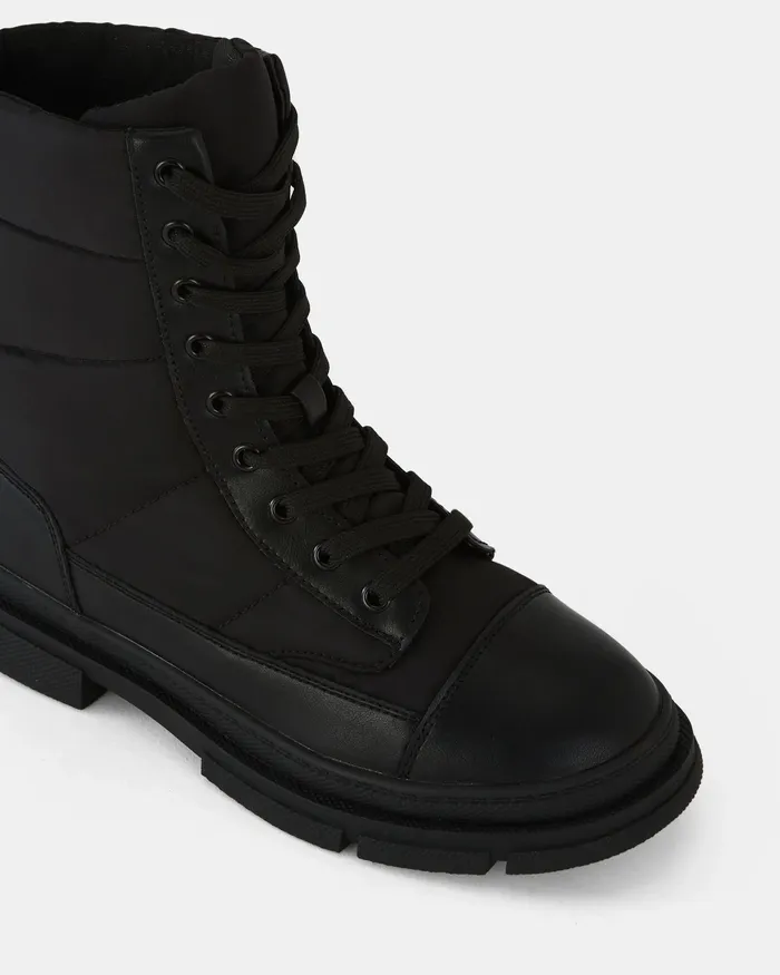 Lace Up Boots NOVO Shoes Women DIMITRI BLACK