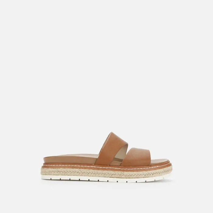 Laney Jute Wrapped Slide With Eva Cognac Women Kenneth Cole Sandals