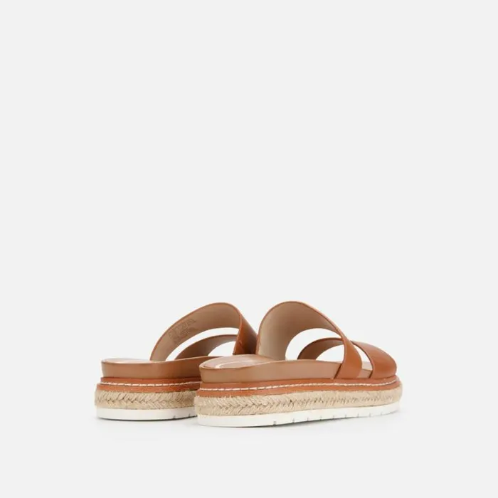 Laney Jute Wrapped Slide With Eva Cognac Women Kenneth Cole Sandals