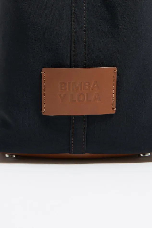 Large Anthracite Gabardine Chihuahua Bag Antracithe Women Bimba Y Lola Crossbody Bags