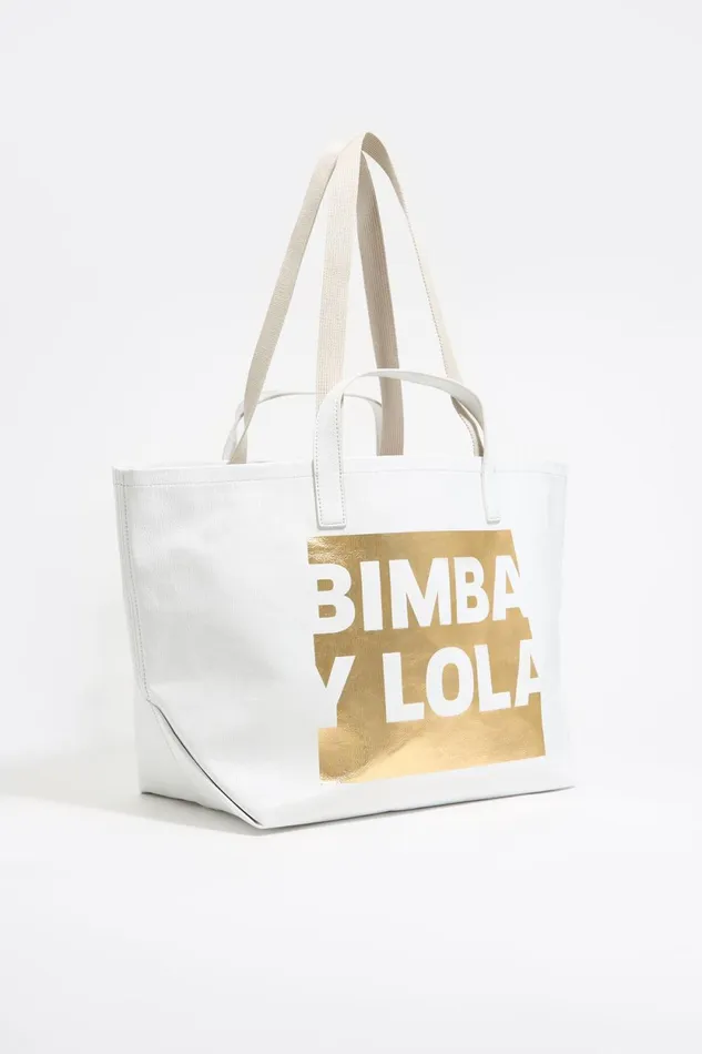Large Offwhite Shopper Bag Off White Women Bimba Y Lola Shoppers