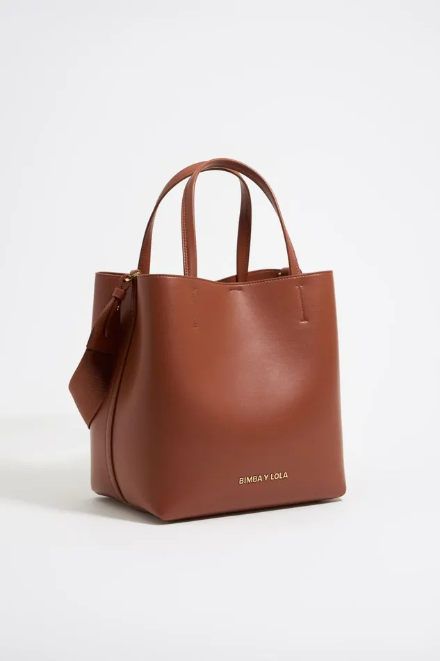 Large Walnut Leather Chihuahua Bag Nut Women Bimba Y Lola Chihuahua Bags
