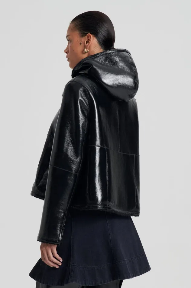 Leather Women Scanlan Theodore SHEARLING JACKET Blackblack Leather Women Scanlan Theodore SHEARLING JACKET Blackblack