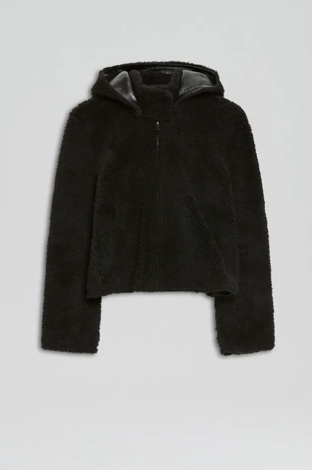 Leather Women Scanlan Theodore SHEARLING JACKET Blackblack Leather Women Scanlan Theodore SHEARLING JACKET Blackblack
