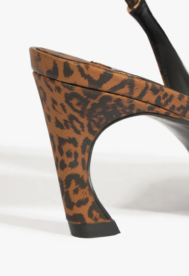 Lexi Sling Mid Pump Animal Print Women Schutz Shoes Lexi Sling Mid Pump Animal Print Women Schutz Shoes