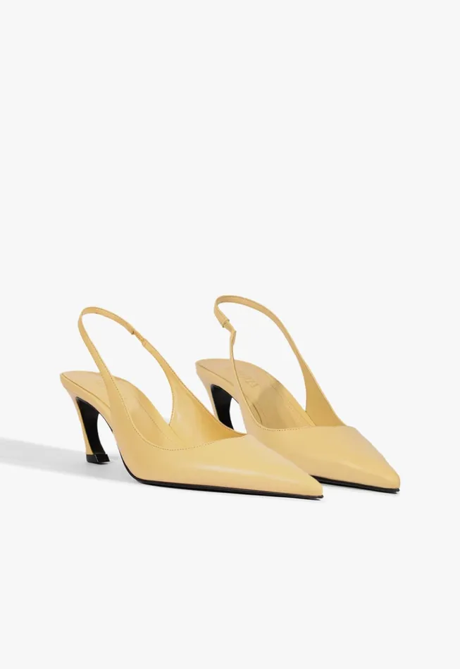 Lexi Sling Mid Pump Beige Women Schutz Shoes