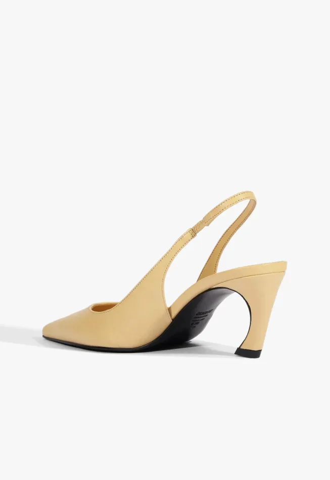 Lexi Sling Mid Pump Beige Women Schutz Shoes