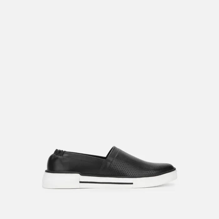 Liam Leather SlipOn Stripe Sneaker Black Men Kenneth Cole Sneakers