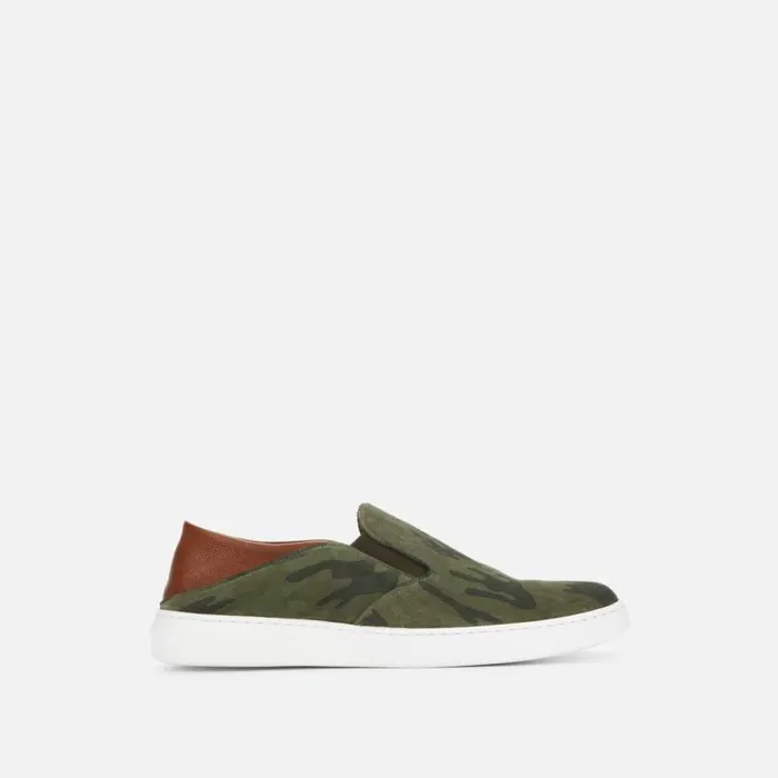 Liam Suede SlipOn Sneaker Olive Camo Men Kenneth Cole Sneakers