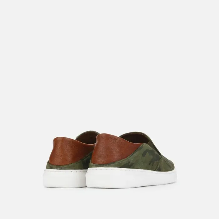 Liam Suede SlipOn Sneaker Olive Camo Men Kenneth Cole Sneakers