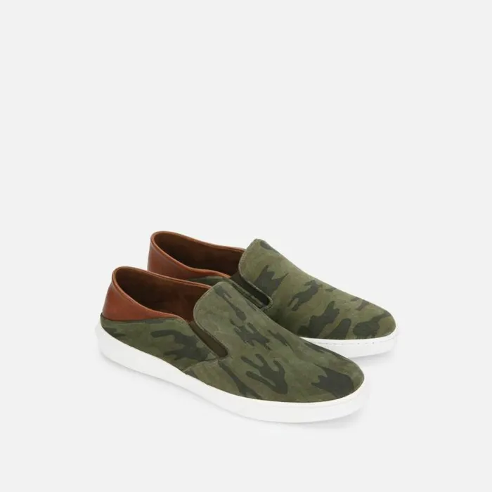 Liam Suede SlipOn Sneaker Olive Camo Men Kenneth Cole Sneakers